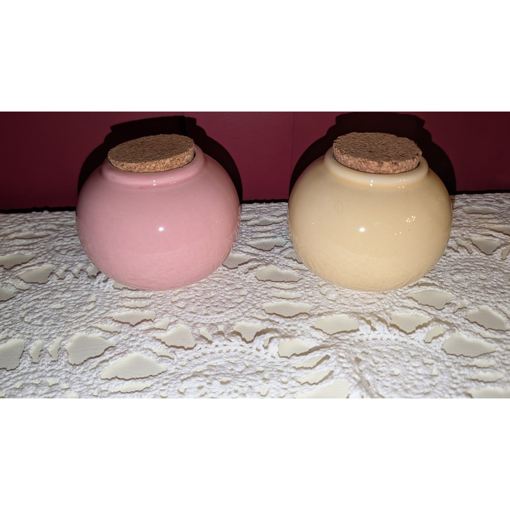 Vintage Girls Night Out Mall Money Set Of 2 Corked Savings Jars - Picture 3 of 6